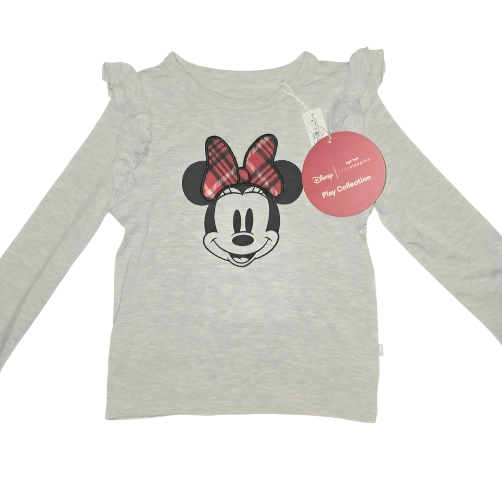 Little Sleepies Minnie Mouse Holiday Long Sleeve Tee 3T NWT